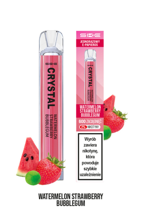 SKE Crystal - Watermelon Strawberry Bubblegum 600 puffs 20 mg | E-LIQ