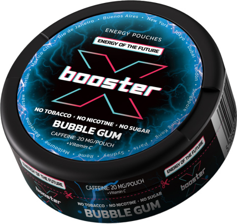 Woreczki kofeinowe X-BOOSTER Bubble Gum 20mg | E-LIQ
