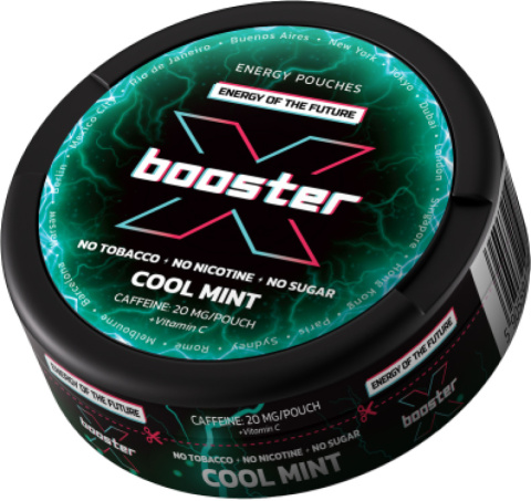 Woreczki kofeinowe X-BOOSTER Cool Mint 20mg | E-LIQ