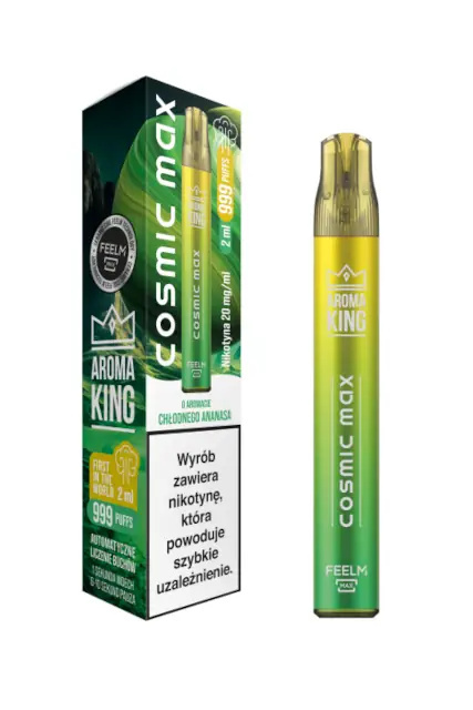 Aroma King Cosmic Max - Pineapple Ice - 999+ puffs 20mg | E-LIQ