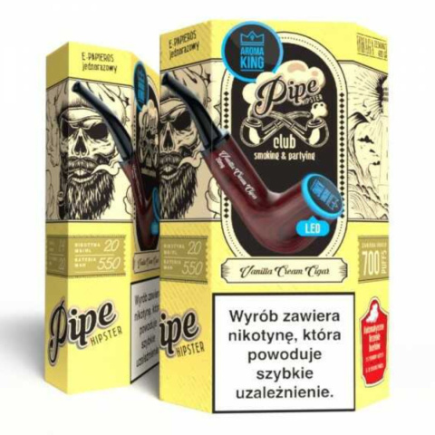 Aroma King Pipe Ray 700+ 20mg Salt - Wanilia Cream Cigar | E-LIQ