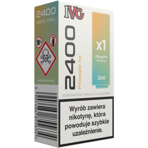 IVG 2400 Pod Pineapple Ice 20mg 2ml | E-LIQ