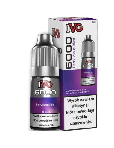 IVG 6000 Salt Berrylicious Blast 20 mg 10 ml | E-LIQ