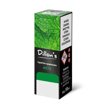 Liquid Dillon's 10ml - Mięta 20MG | E-LIQ