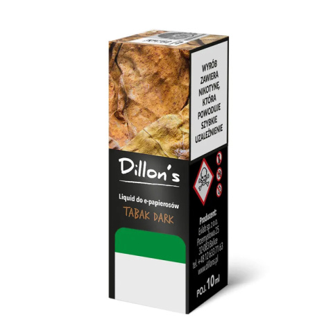 Liquid Dillon's 10ml - Tabak Dark 12MG | E-LIQ