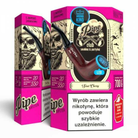 Tytuł: Aroma King Pipe Ray 700+ 20mg Salt - Sour Cherry | E-LIQ