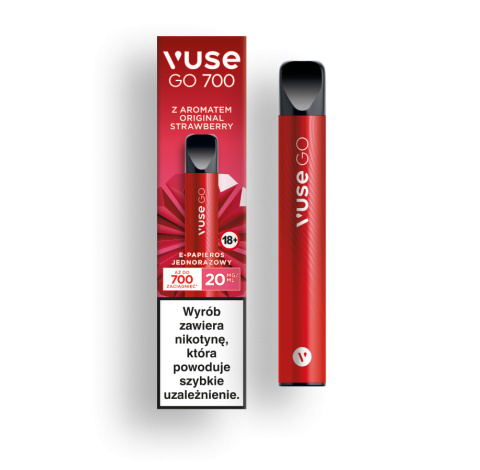 Vuse Go - Original Strawberry - 20mg - 700 puffs | E-LIQ