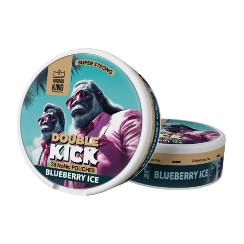 Woreczki Nikotynowe Aroma King Double Kick - Blueberry Ice 10mg NoNic | E-liq