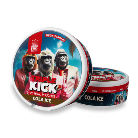 Woreczki Nikotynowe Aroma King Tripple Kick - Cola Ice 20mg NoNic | E-Liq