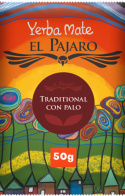 Yerba Mate El Pajaro Tradicional Con Palo 50g | E-LIQ