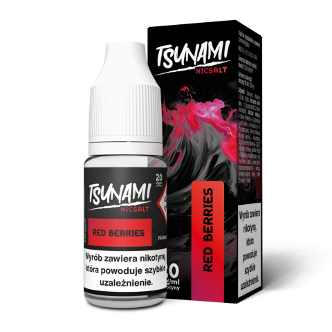 Liquid Tsunami NicSalt - 10ml Red Berries 20mg | E-LIQ