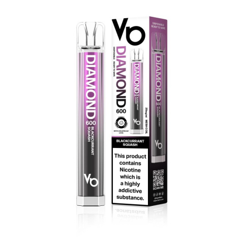 Vapes Bars Diamond 600 - Blackcurrant Squash  | E-LIQ