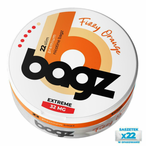 Woreczki Nikotynowe BAGZ Fizzy Orange EXTREME 32 mg | E-LIQ