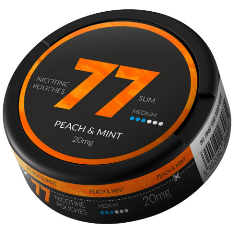 Woreczki nikotynowe 77 Peach & Mint 20mg | E-LIQ