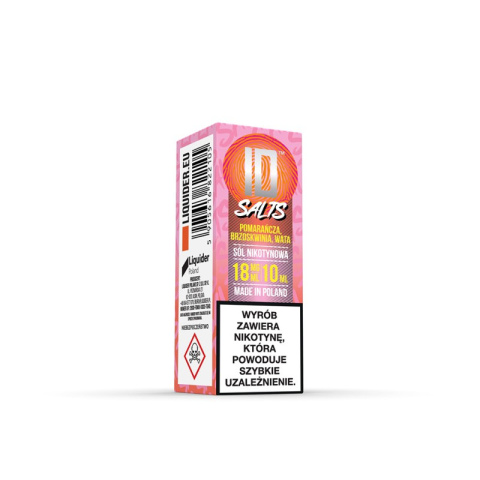 Liquid ID Salt - 10ml Pomarańcza Brzoskwinia Wata 18mg  | E-LIQ