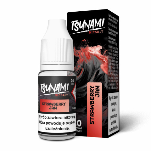 Liquid Tsunami NicSalt - 10ml Stawberry Jam 20mg | E-LIQ