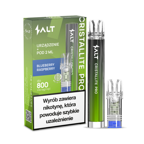 Cristallite Pro Green Battery + Wkład Blueberry Raspberry 20mg | E-LIQ