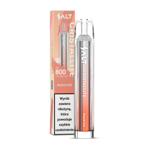 Crystallite 800 Puffs Peach Ice 20mg | E-LIQ