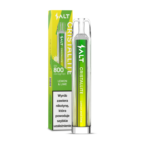 Crystallite 800 Puffs Lemon & Lime 20mg | E-LIQ