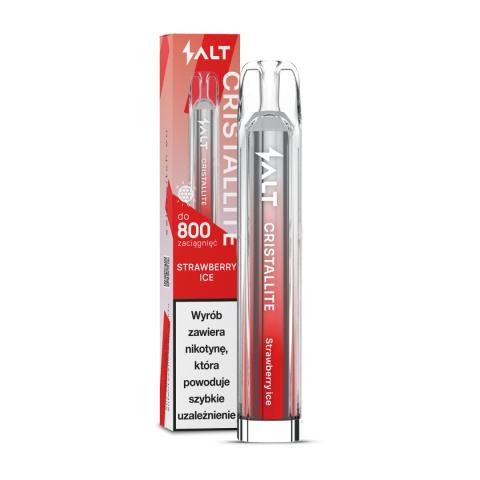 Crystallite 800 Puffs Strawberry Ice 20mg | E-LIQ