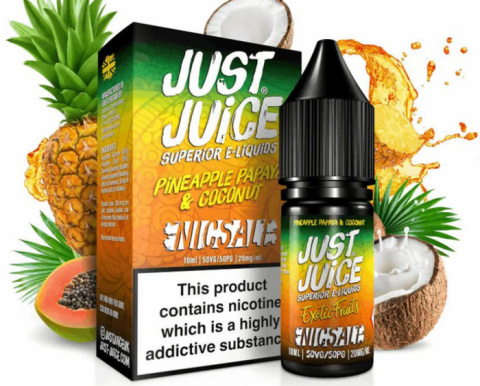 Liquid Just Juice Salt 10ml - Exotic Fruits Papaya Coconut | E-LIQ