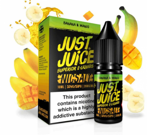 Liquid Just Juice Salt 10ml - Iconic Banana & Mango | E-LIQ