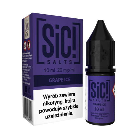 Liquid Sic Salts 10ml Grape Ice 20mg | E-LIQ