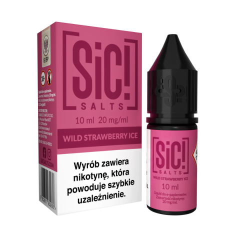 Liquid Sic Salts 10ml Wild Strawberry Ice 20mg | E-LIQ