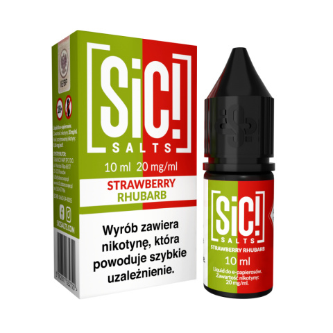 Liquid Sic Salts 10ml Strawberry Rhubarb 20mg | E-LIQ