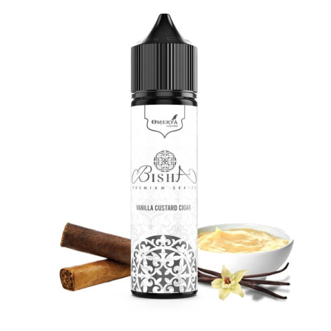 Longfill Omerta 10/60ml Bisha Vanilla Custard Cigar | E-LIQ