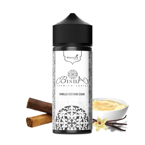 Longfill Omerta 20/120ml Bisha Vanilla Custard Cigar | E-LIQ