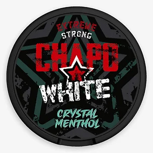 Woreczki Nikotynowe Chapo White - Crystal Menthol Strong 16,5mg | E-LIQ