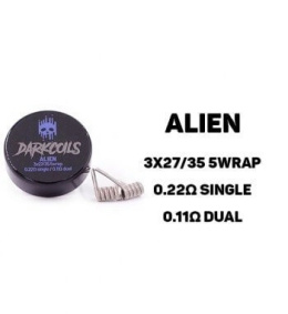 Grzałka DARK COILS - ALIEN 0.11ohm (2szt)