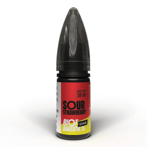 Liquid RIOT Salt 10ml - Sour Strawberry 20mg | E-LIQ