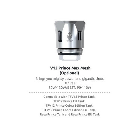 Grzałka SMOK TFV12 Prince Max Mesh 0.17Ω 