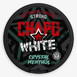 Woreczki Nikotynowe Chapo White - Crystal Menthol Danger Strong 51mg | E-LIQ