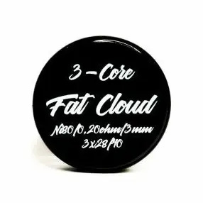 Grzałka Fat Cloud - 3 Core Fused Clapton Ni80 0,20ohm 