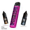 Mega Zestaw Lost Vape Ursa Nano Pink Survivor, Liquid Only 1+1 Gratis | E-LIQ