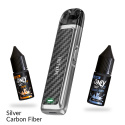 Mega Zestaw Lost Vape Ursa Nano Silver Carbon Fiber, Liquid Only 1+1 Gratis | E-LIQ