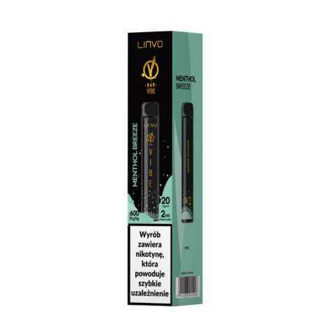 VBar Vibe - Menthol Breeze - 20mg - 600 puffs | E-LIQ