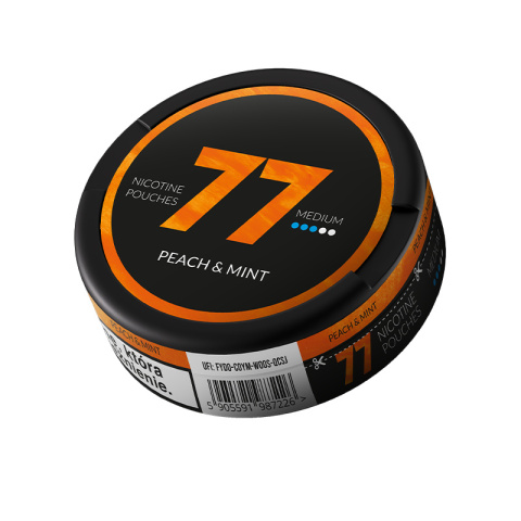 Woreczki nikotynowe 77 Peach & Mint 10.4mg | E-LIQ