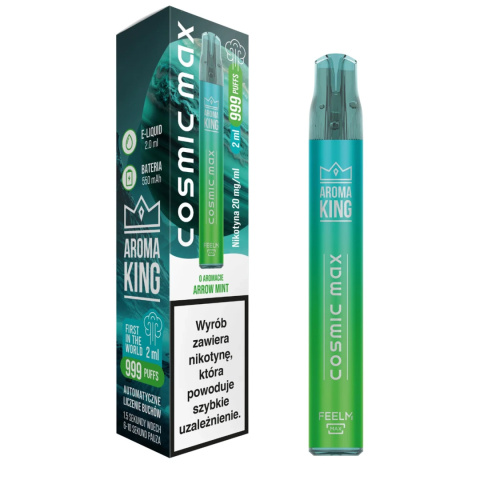 Aroma King Cosmic Max - Arrow Mint - 999+ puffs 20mg | E-LIQ