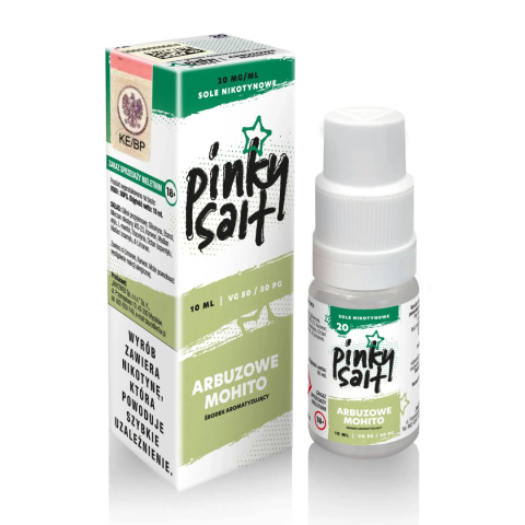 Liquid Pinky Vape Salt - 10ml Arbuzowe Mojito 20mg | E-LIQ