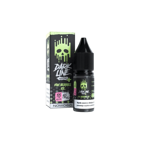 Liquid Dark Line Nicotine+ 10ml - Kiwi Berries Ice 18mg | E-LIQ