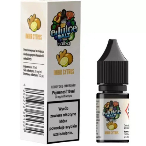 Liquid EJUICE Salt 20mg 10ml - Imbir Cytrus | E-LIQ