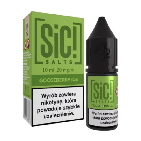 Liquid Sic Salts 10ml - Gooseberry Ice 20mg | E-LIQ