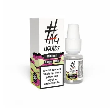 Liquid #TAG 10ml - Acid Fruits 6mg | E-LIQ