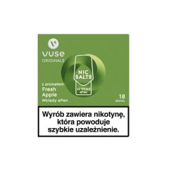 Wkłady do Vuse ePen z aromatem: Fresh Apple vPro 18mg/ml (2 szt.)