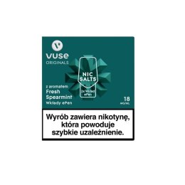 Wkłady do Vuse ePen z aromatem: Fresh Spearmint vPro 18mg/ml (2 szt.)