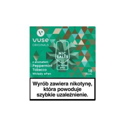 Wkłady do Vuse ePen z aromatem: Peppermint Tobacco vPro 18mg/ml (2 szt.)